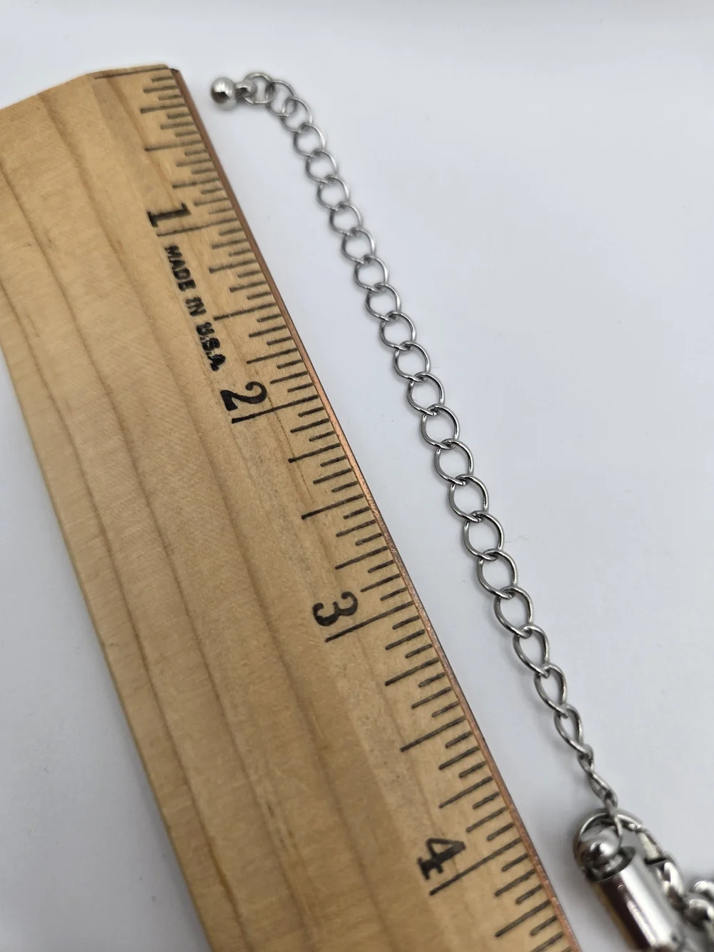 Chico's Silvertone Lariat Necklace Tassel Hammered Bar Rhinestone Accent Classic